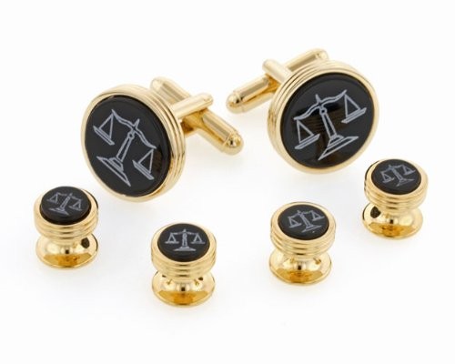 Legal Scales Cufflinks and Studs